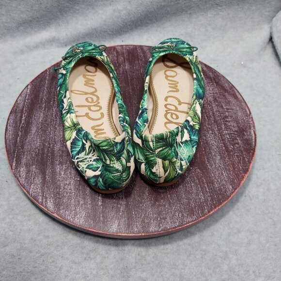Sam Edelman Womens Green Leaf Ballet Flats - Picture 4 of 9